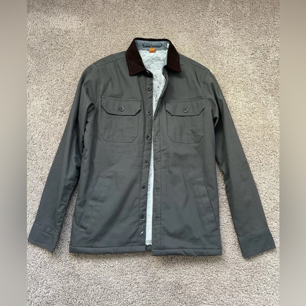 Men's Tailor Vintage Sherpa Jacket
Gray Small